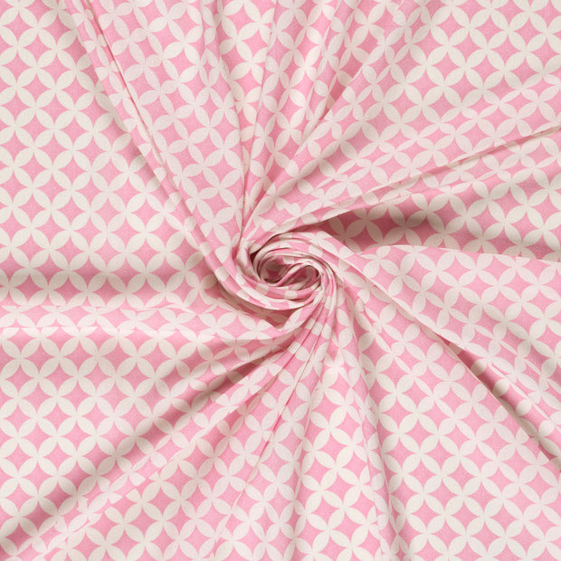  fabric Pink digital printed 