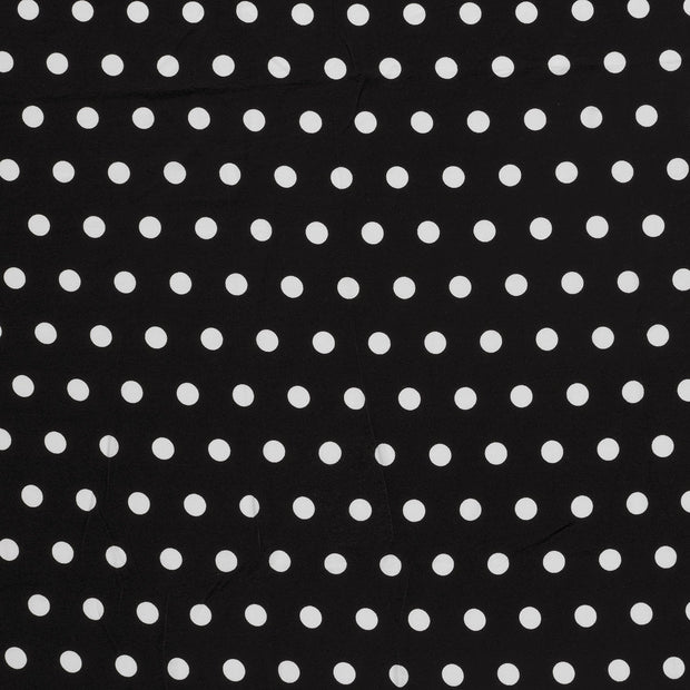 Viscose Vortex Jersey fabrik Schwarz matt 