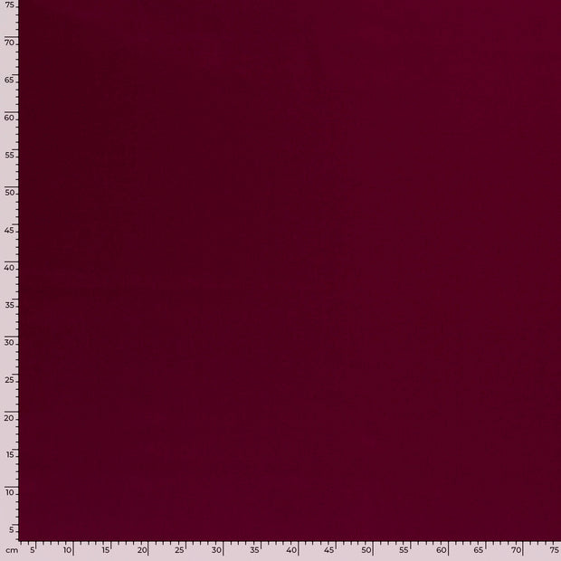 Twill fabric Unicolour Bordeaux