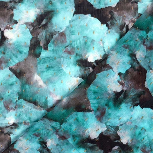 Chiffon fabrik Glitter digital bedruckt 