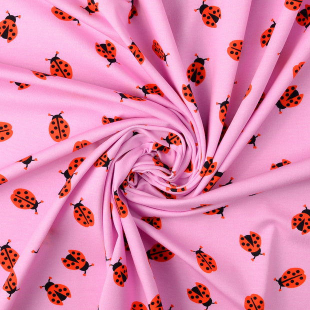 Jersey tissu Rose 