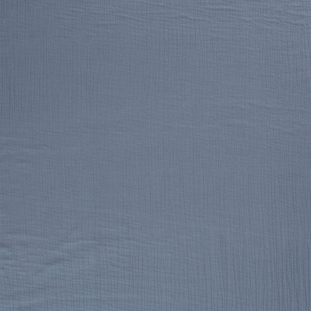 Muslin Triple Layer fabric Indigo matte 