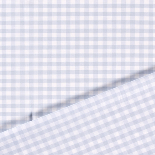 Popeline de Coton tissu Bleu bébé fil teint 