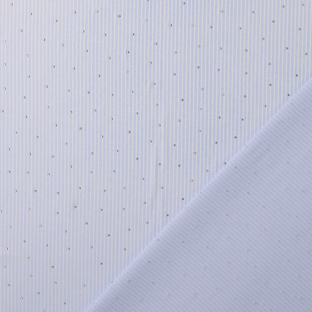 Polyester Webware fabrik Babyblau garngefärbt 