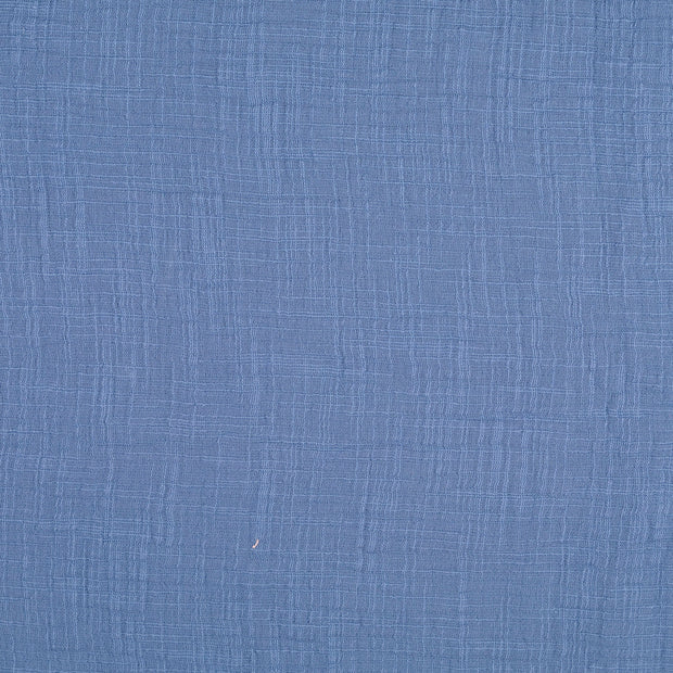 double gaze tissu Indigo mat 