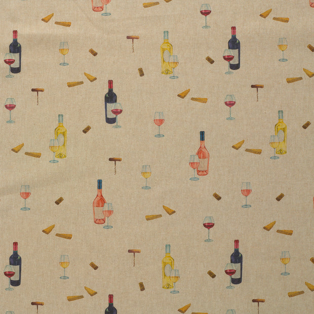 Linen Look fabric Old Pink matte 