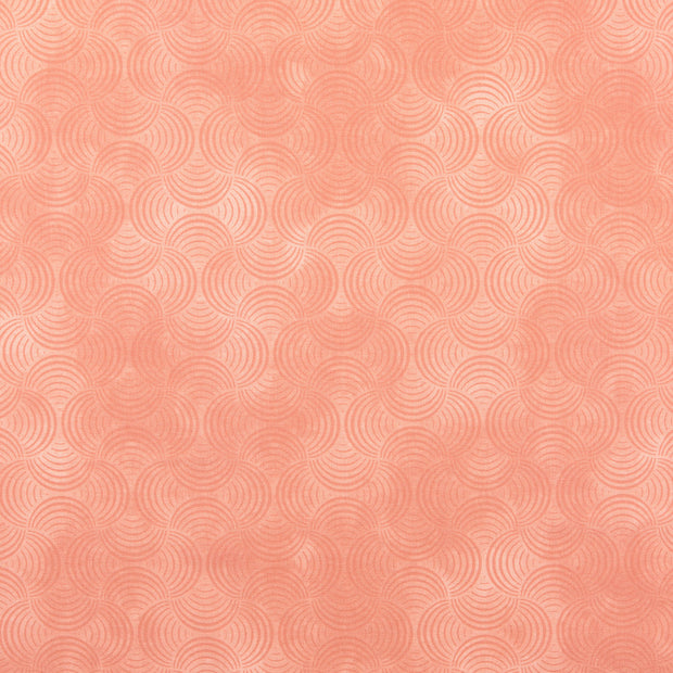 Popeline de coton tissu motifs géométriques vieux rose