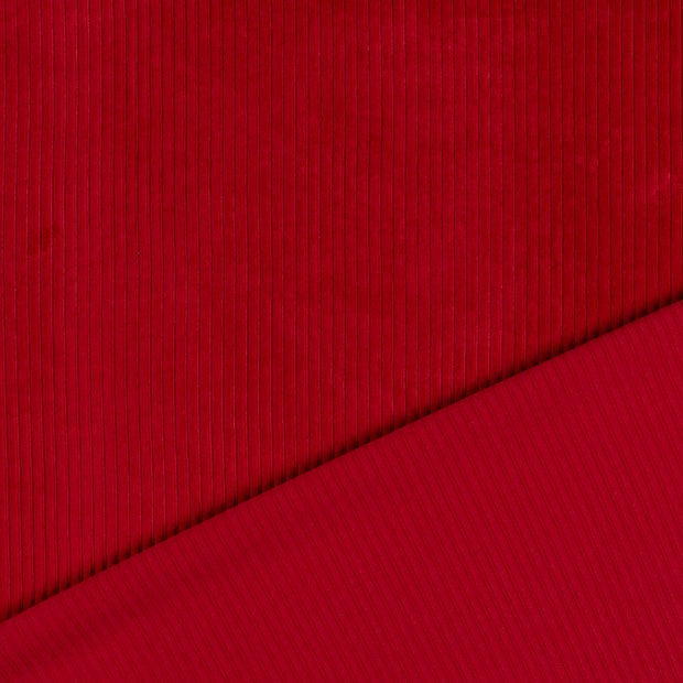 Nicky Velours Rib tissu Rouge Bordeaux 