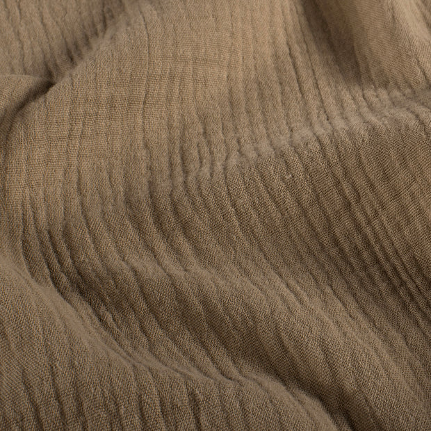 Muslin extra wide fabric Unicolour Camel