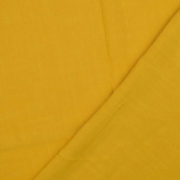 Viscose Lin Chaine et Trame tissu Unicolore slub 
