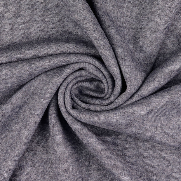 Heavy Knit fabrik Marine gebürstet 