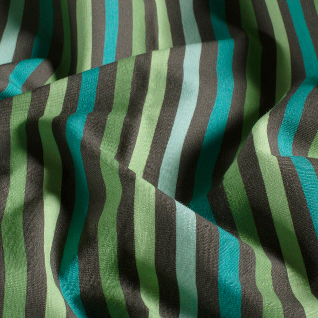 Jersey fabric Stripes Grey
