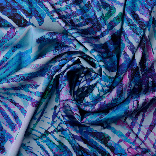 Viscose Satin fabrik Königsblau 