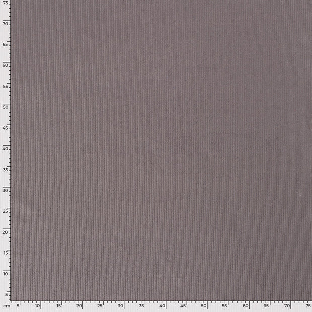 Corduroy 4.5w fabric Unicolour Taupe Grey