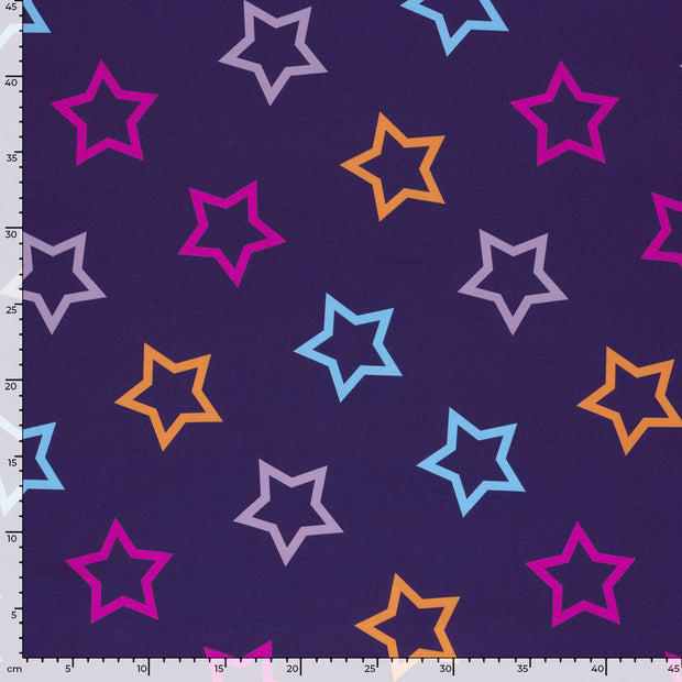Softshell fabrik Sterne Violett