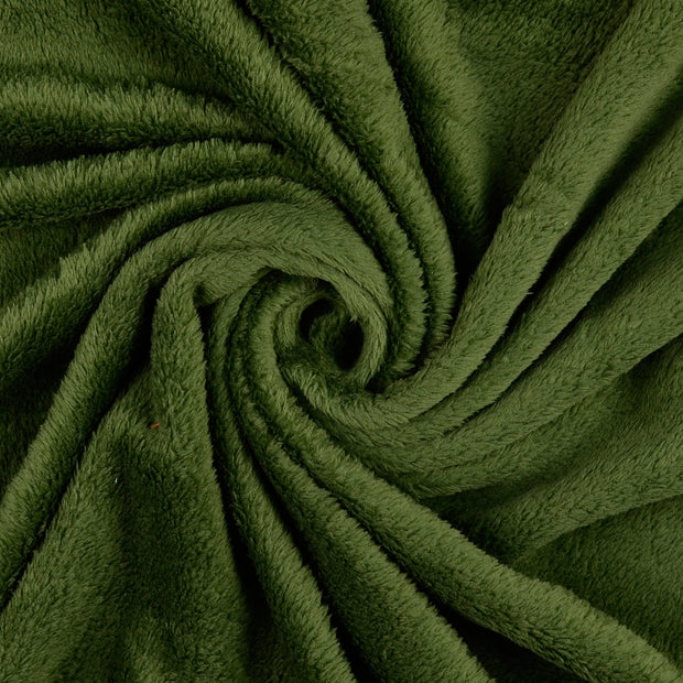 Polaire Doudou tissu Vert kaki 
