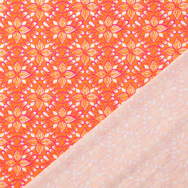 Jersey fabrik Orange digital bedruckt 