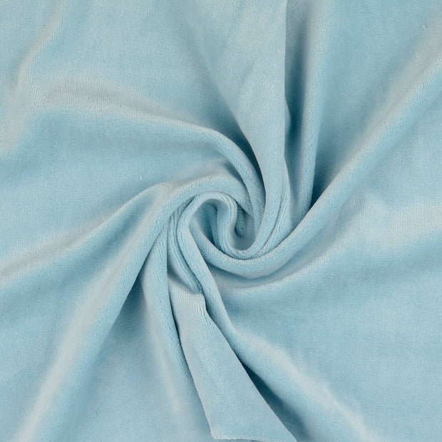 Velours tissu turquoise 