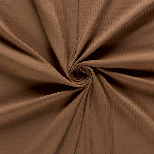 Rib Jersey tissu Camel 