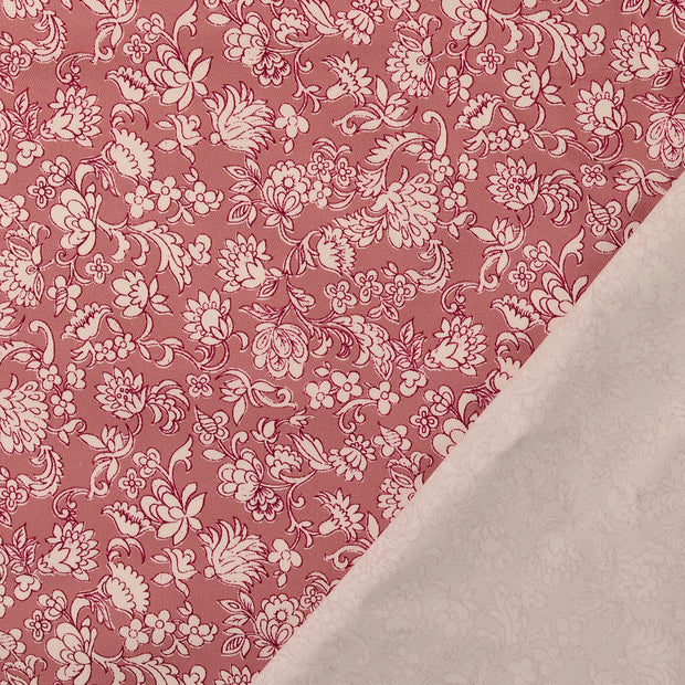Sergé tissu Rose imprimé numérique 