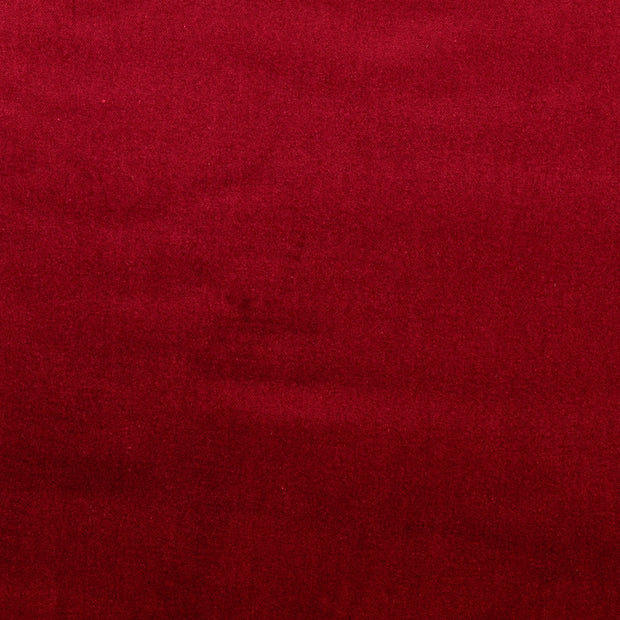 Velours fabrik Uni Bordeauxrot