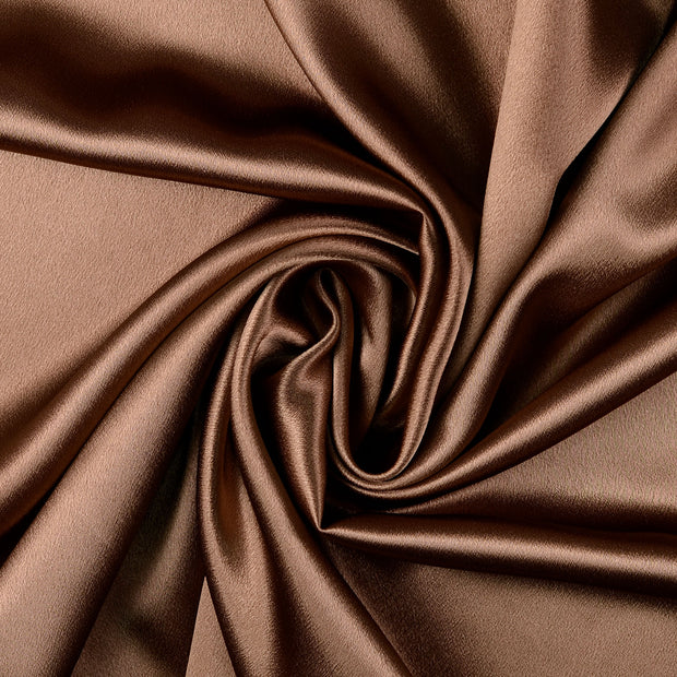 Satin Velvet fabric Taupe Grey 