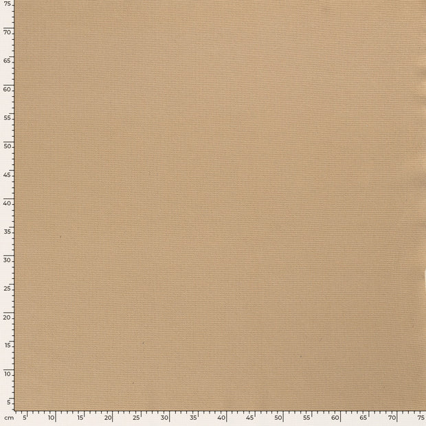 Knitted Waffle fabric Unicolour Camel