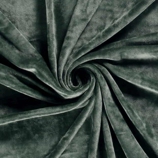 Velvet fabric Unicolour Petrol