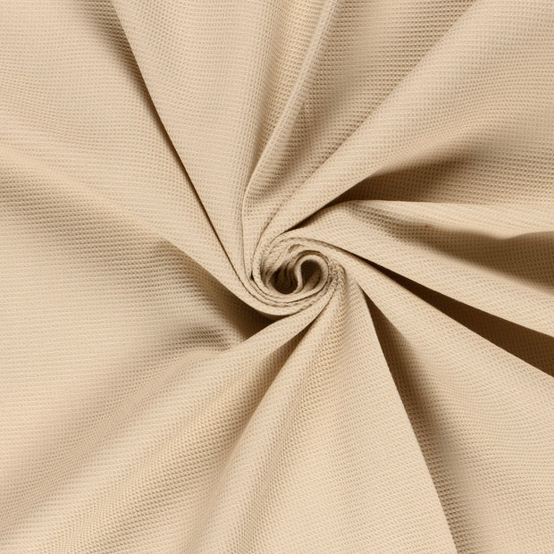 Waffle piqué fabric Ivory 