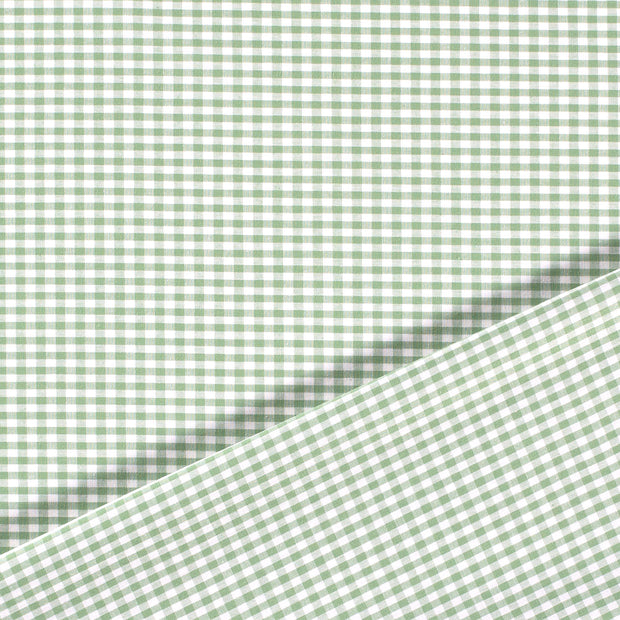 Popeline de Coton tissu Menthe fil teint 