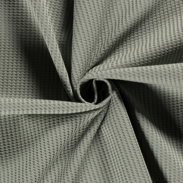 Knitted Waffle fabric Unicolour Dark Mint