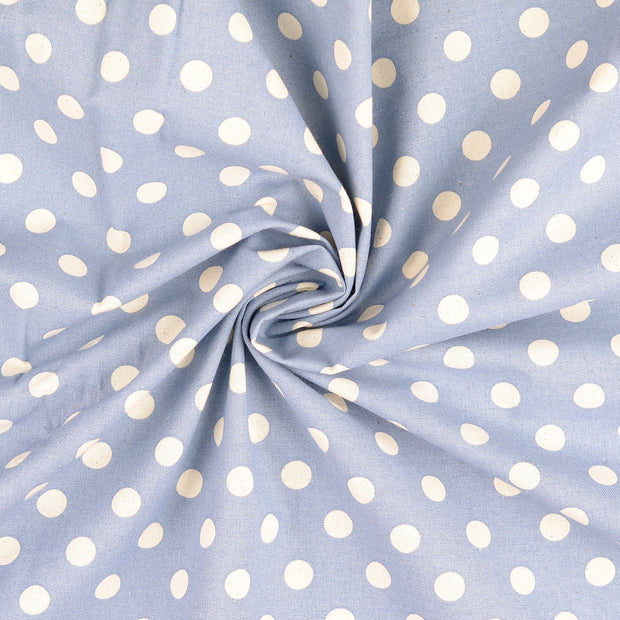 Cretonne tissu Bleu clair 