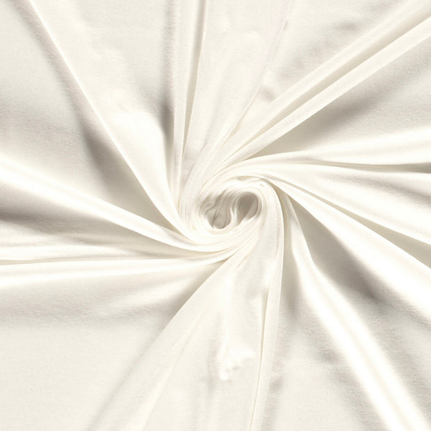 Jersey de Viscose tissu Unicolore Blanc cassé