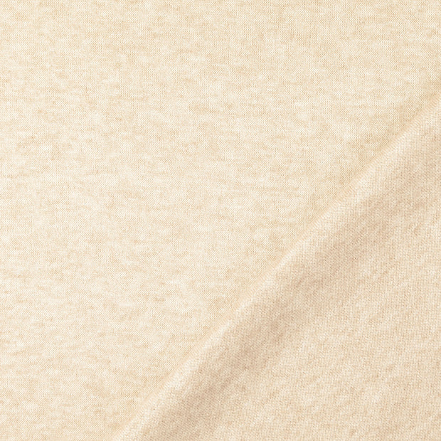 Heavy Knit fabrik Beige gebürstet 