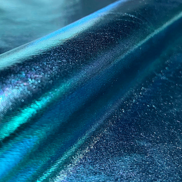 Lamé fabric Unicolour Turquoise