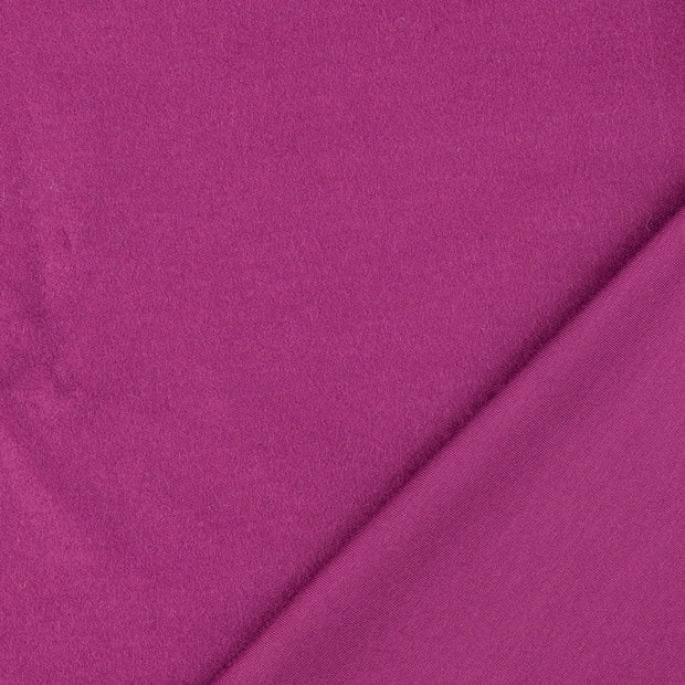 French Terry tissu Unicolore Bordeaux