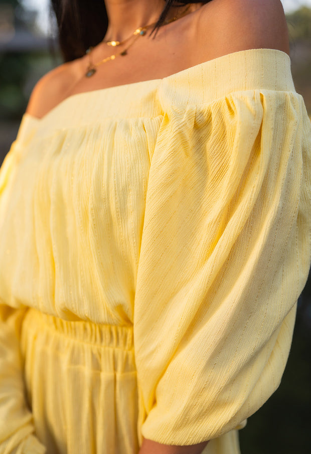 Crepe fabric Unicolour Yellow