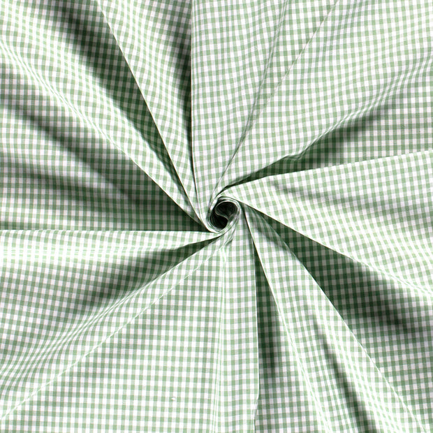 Popeline de Coton tissu Menthe mat 
