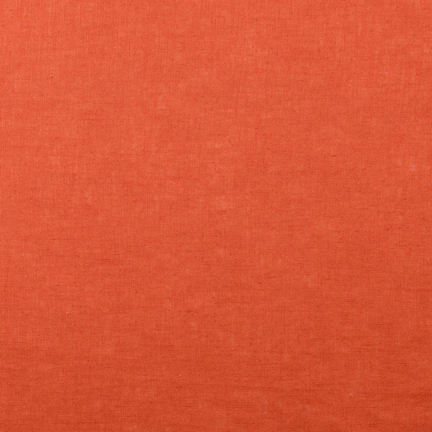 Linen fabric Unicolour Brique