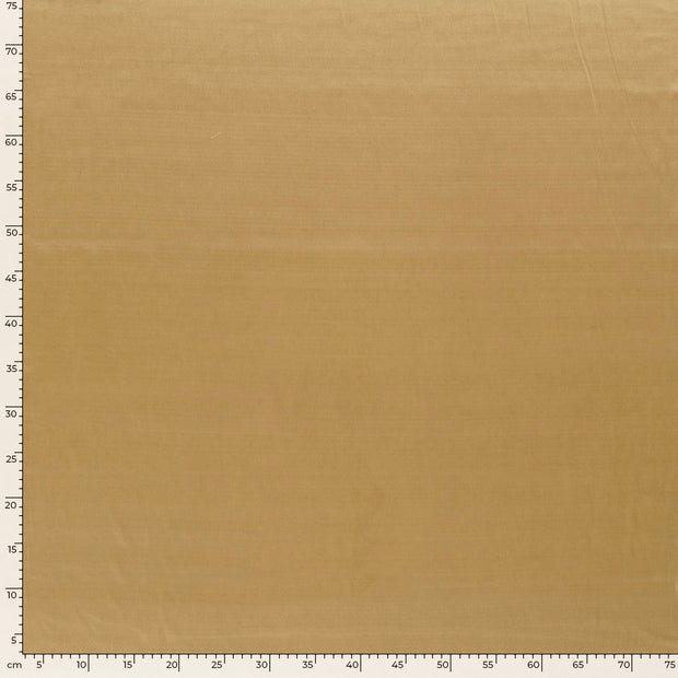 Satin Extensible tissu Unicolore Camel