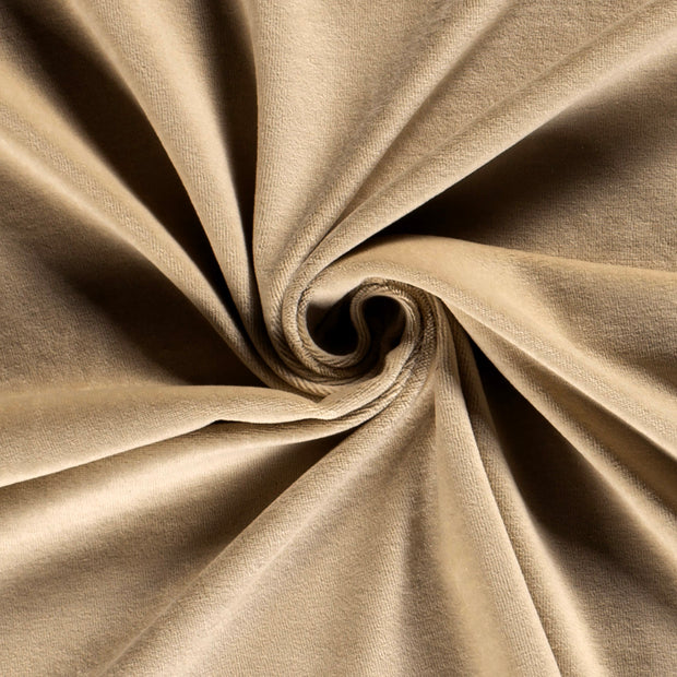 Nicky velours tissu Beige doux 
