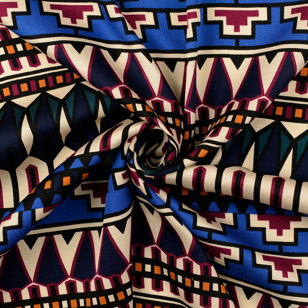 Viscose Satin tissu multicolore 