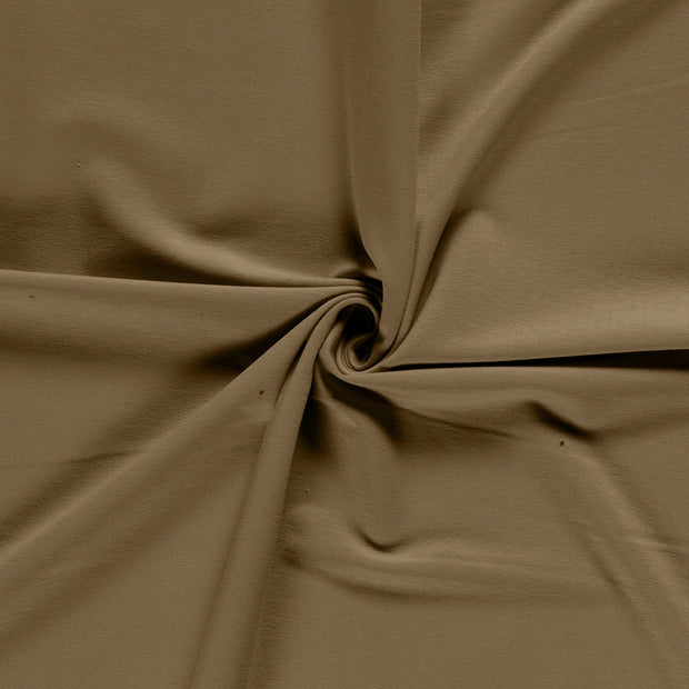 French Terry fabric Unicolour Camel