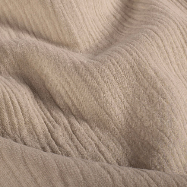 Musselin extra breit fabrik Uni Beige