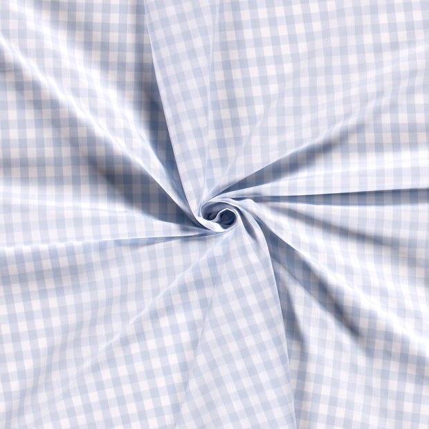 Popeline de Coton tissu Bleu bébé mat 