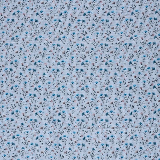 Waffelpiqué fabrik Babyblau matt 