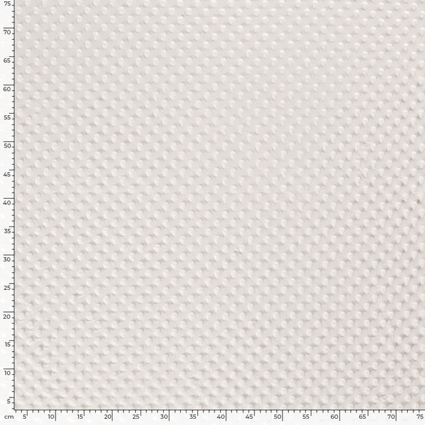 Minky fabric Unicolour Off White