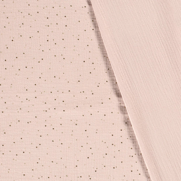 Muslin fabric Dots dew drops 