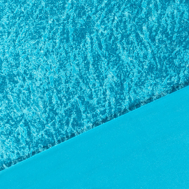 Velours tissu Bleu Ciel froissé 