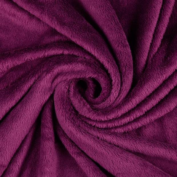 Wellness Fleece fabrik Weinrot 
